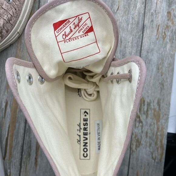 Converse Chuck 70 De Luxe Heel Hightop Satin Boots Shoes SneakersSize 7.5 - Picture 6 of 16